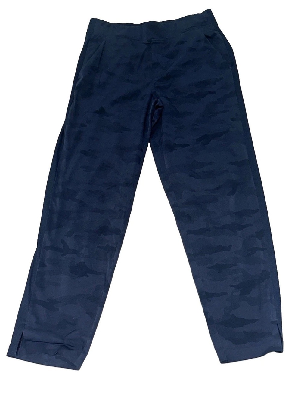 Athleta Women’s 8 Navy Camo Joggers Pockets Athleisure Activewear Gym Lounge - Picture 4 of 10
